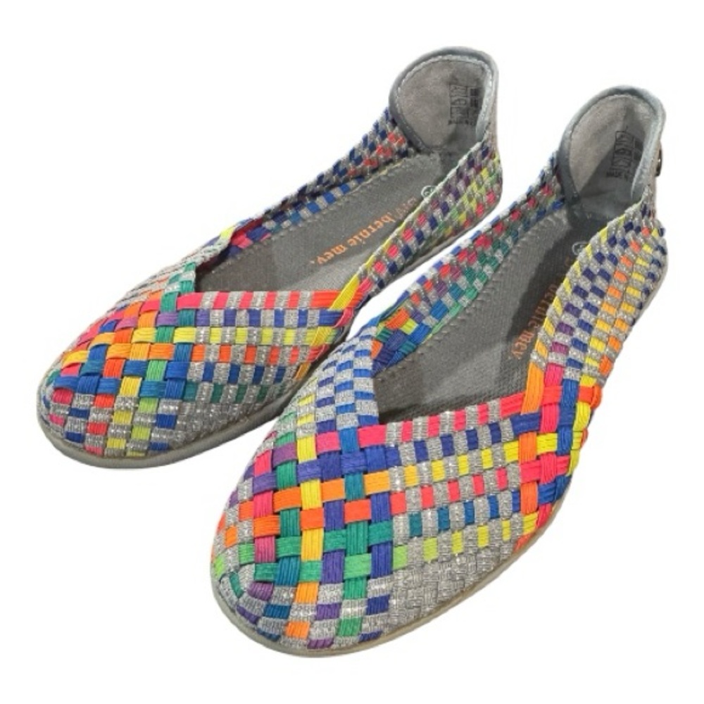 BM BERNIE MEV multi colored woven shoe, 38